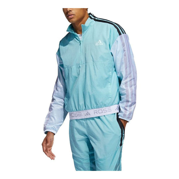 Куртка Adidas Rose Lw Anorak Basketball Sports Sky Blue, Синий