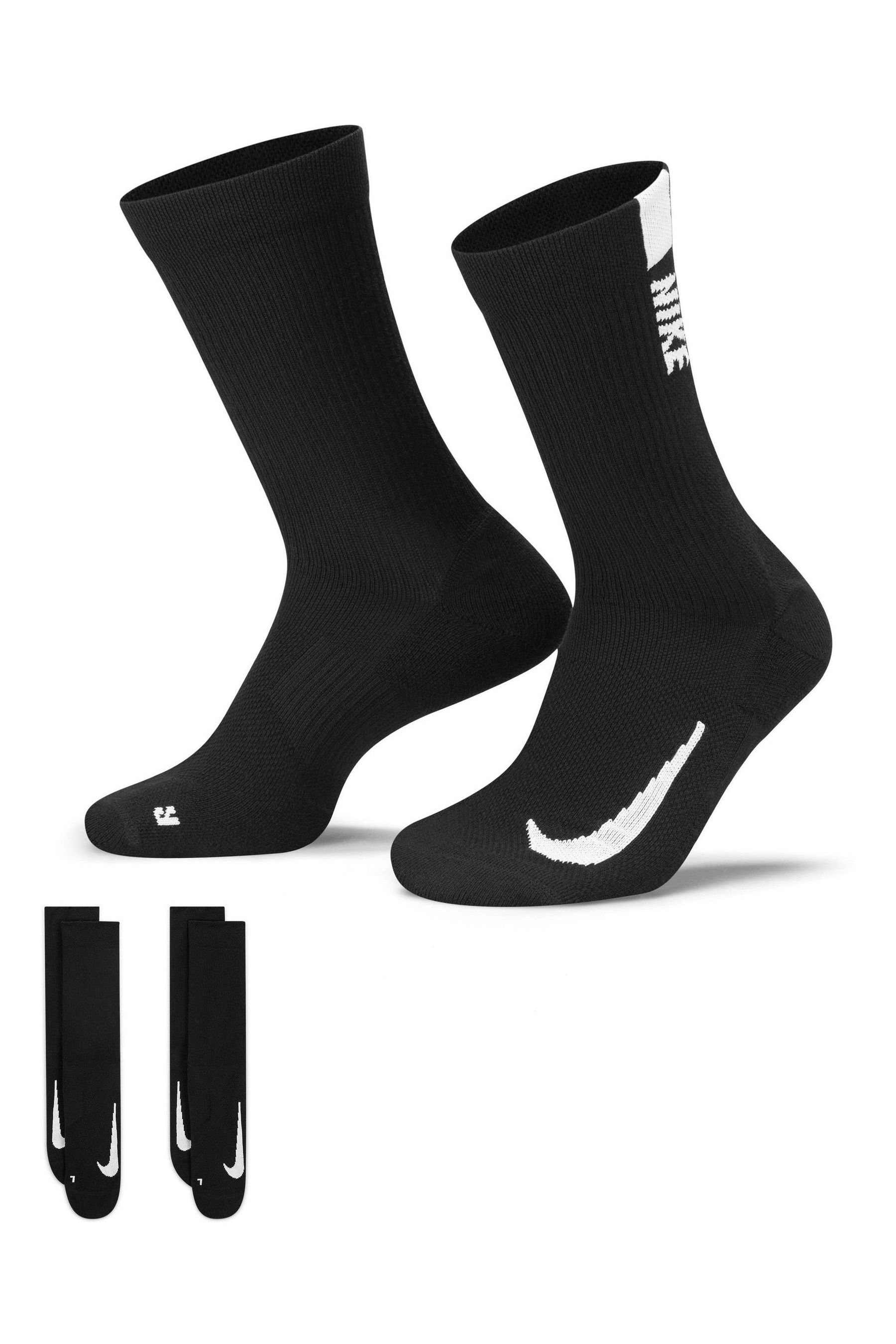 цена 2 пары спортивных носков Multiplier Nike, черный
