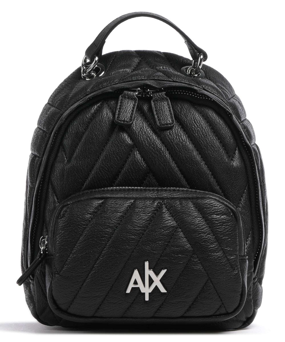Рюкзак из искусственной кожи Armani Exchange, черный цена и фото