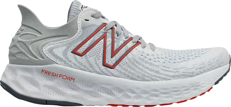 

Кроссовки New Balance Fresh Foam 1080v11 2E Wide 'White Ghost Pepper', белый