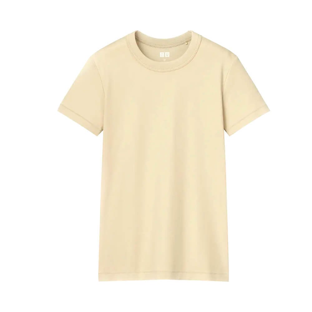 

Футболка Uniqlo U Crew Neck Short Sleeved, бежевый