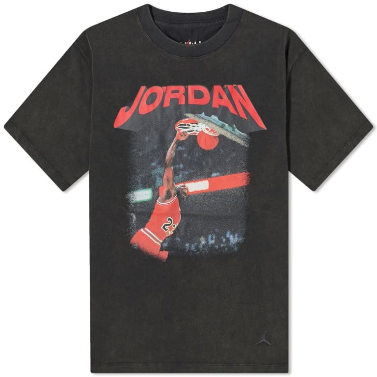 Футболка Air Jordan Heritage, черный чехол mypads кроссовок джордан офвайт для motorola edge 30 neo задняя панель накладка бампер