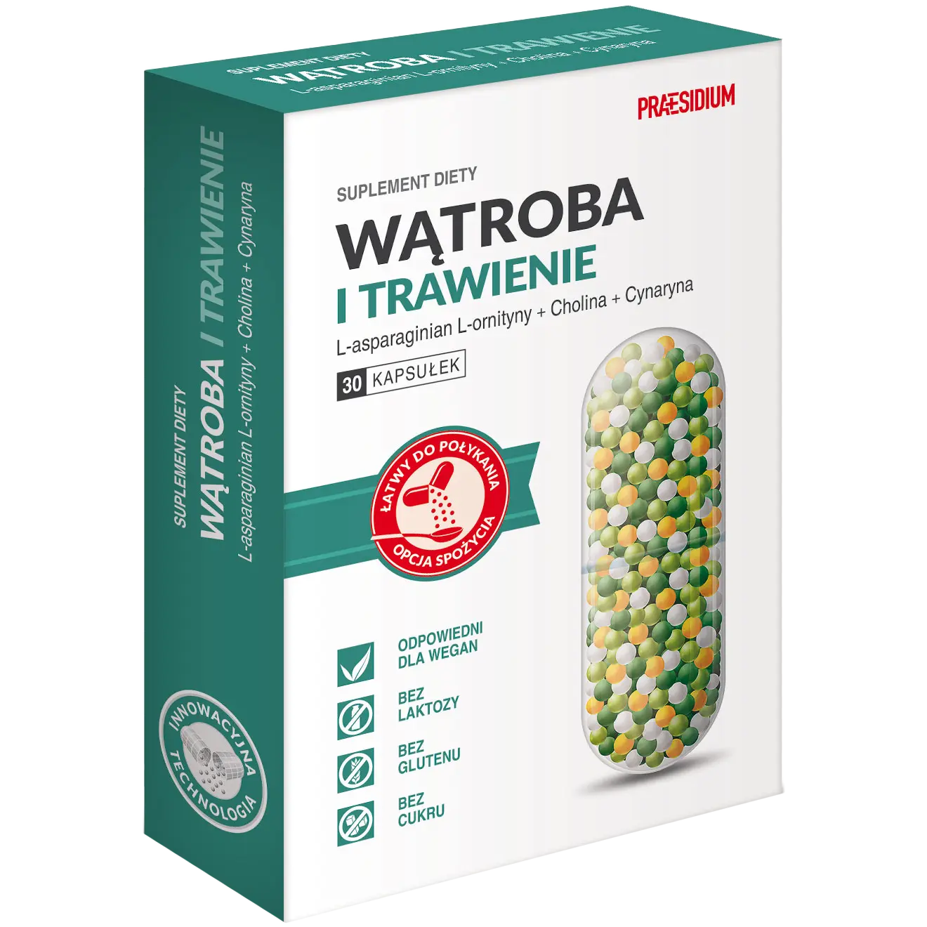 

Praesidium Wątroba i Trawienie микрогранулы, 30 капсул/1 упаковка