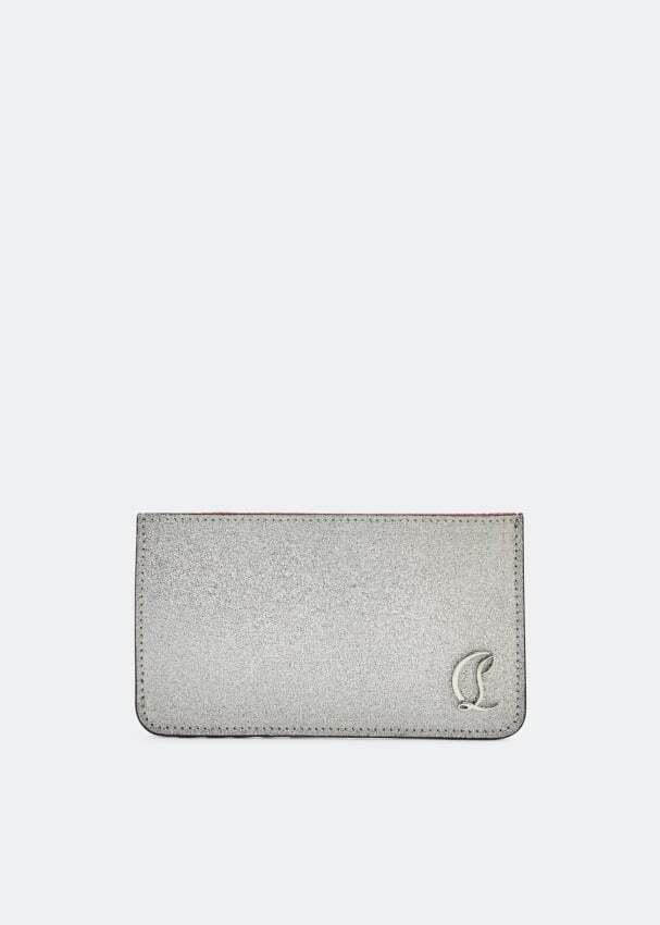 

Картхолдер CHRISTIAN LOUBOUTIN Loubi54 card holder, серебряный