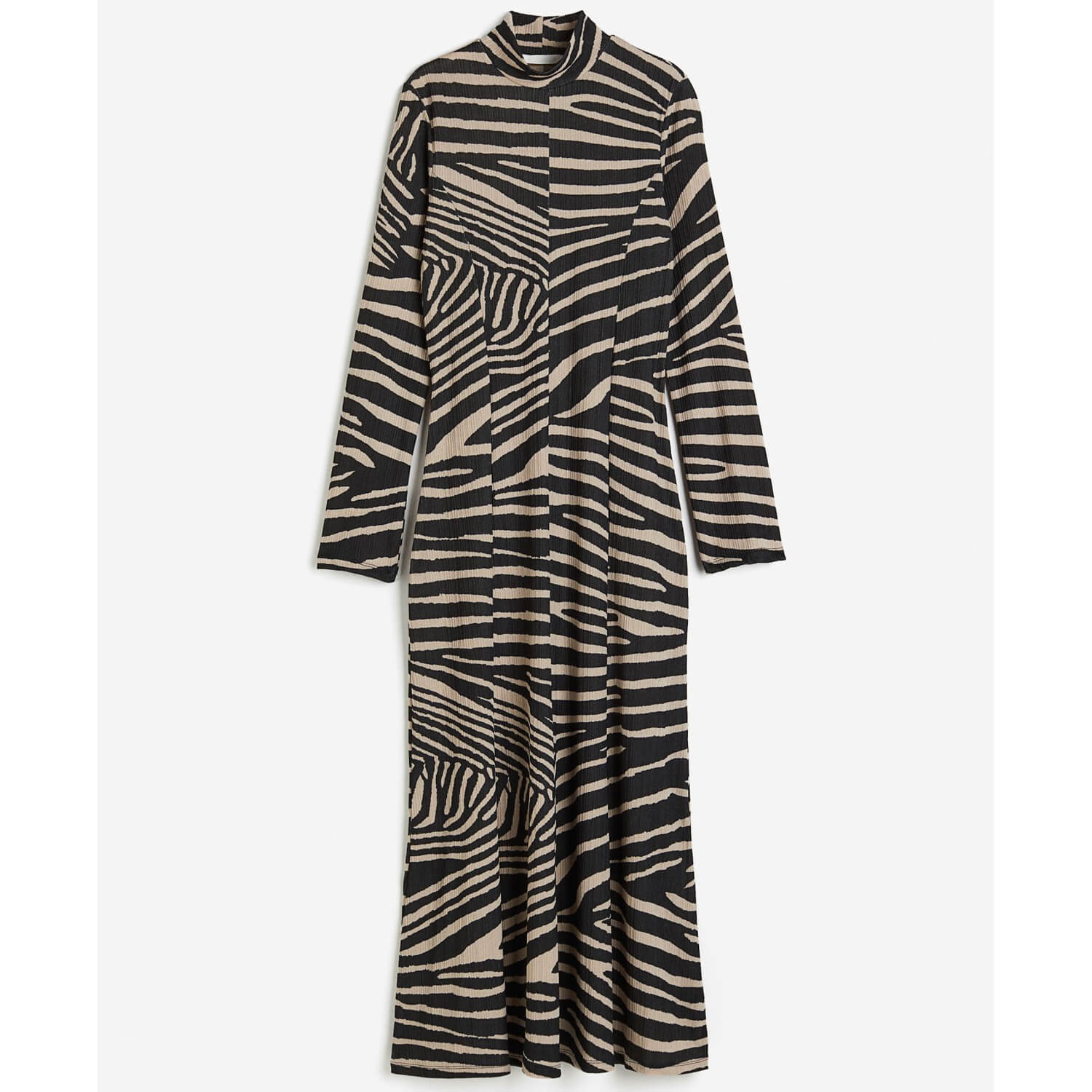 

Платье H&M Long Jersey Zebra Print, черный