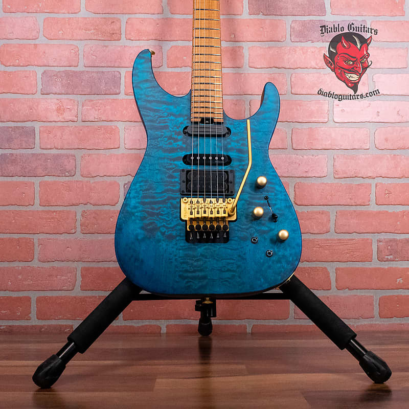 

Гитара Jackson USA Phil Collen Signature PC1, сатиновый голубой