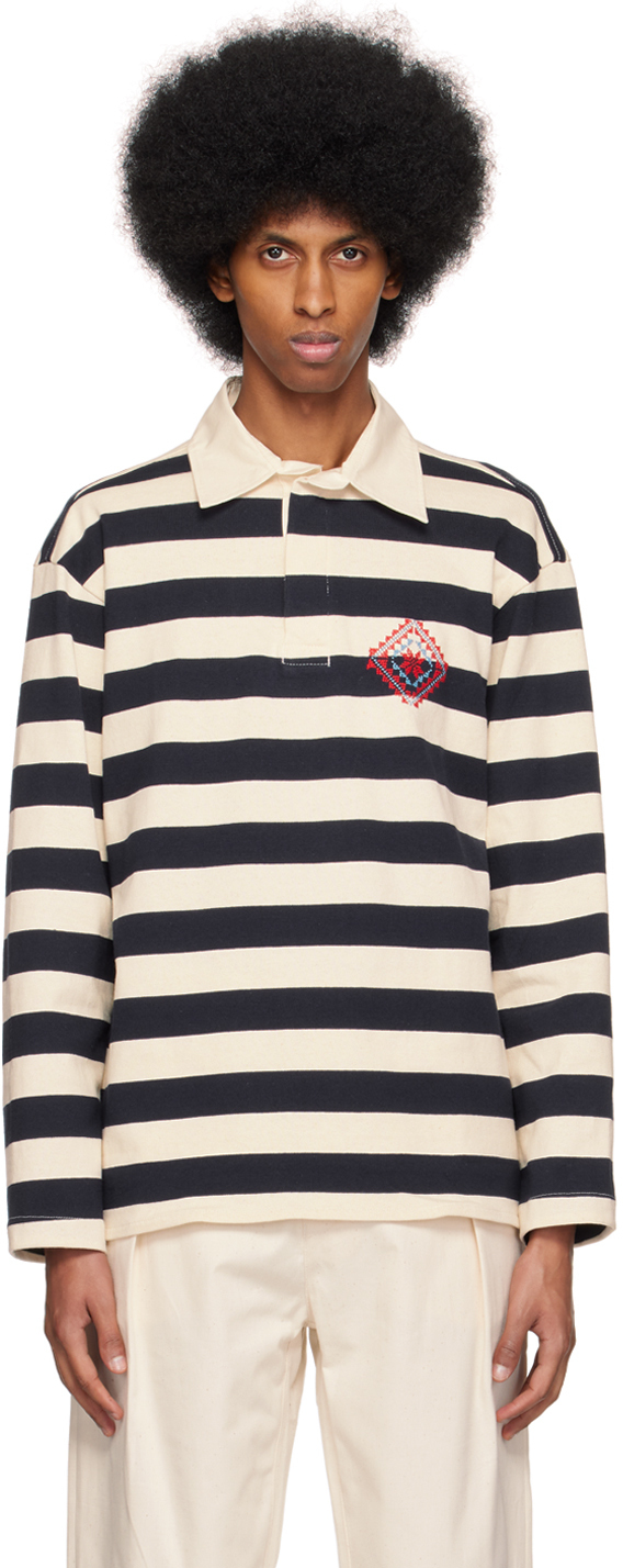 

Поло Off-White и Navy Kharaz ADISH, Белый