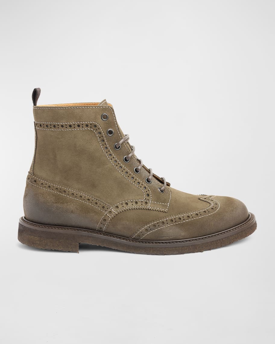 

Мужские кожаные ботильоны Gleason Wingtip Brogue Bruno Magli