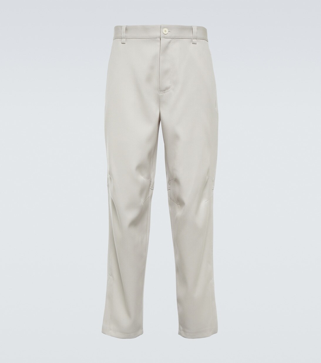 

Прямые шерстяные брюки Lanvin, белый