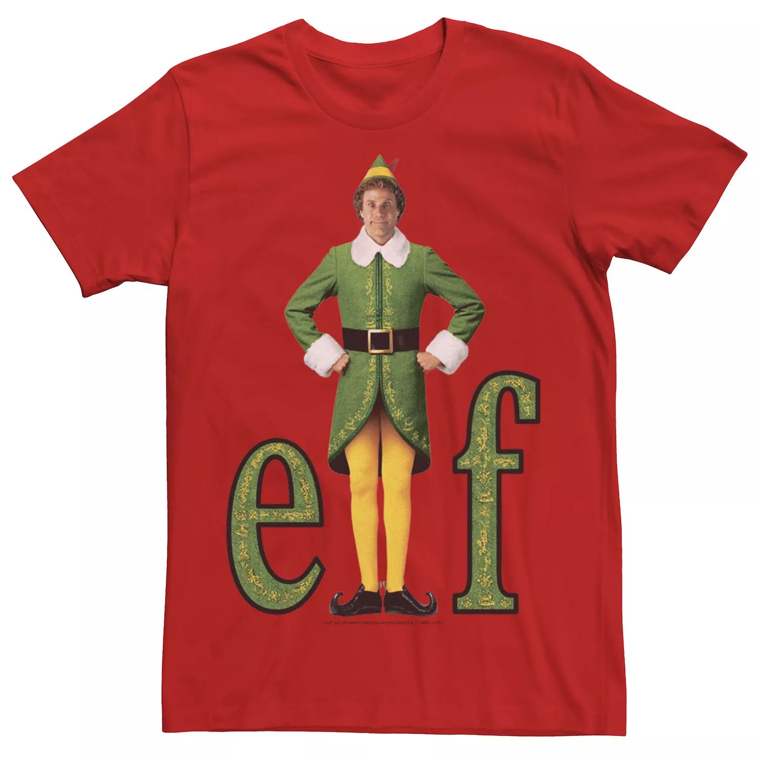 цена Мужская футболка Elf Buddy Classic Movie с логотипом Licensed Character