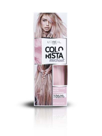 

Недельная краска #Pinkhair, 80 мл L'oreal Paris, Colorista Wash Out, 2-, L'oréal Paris