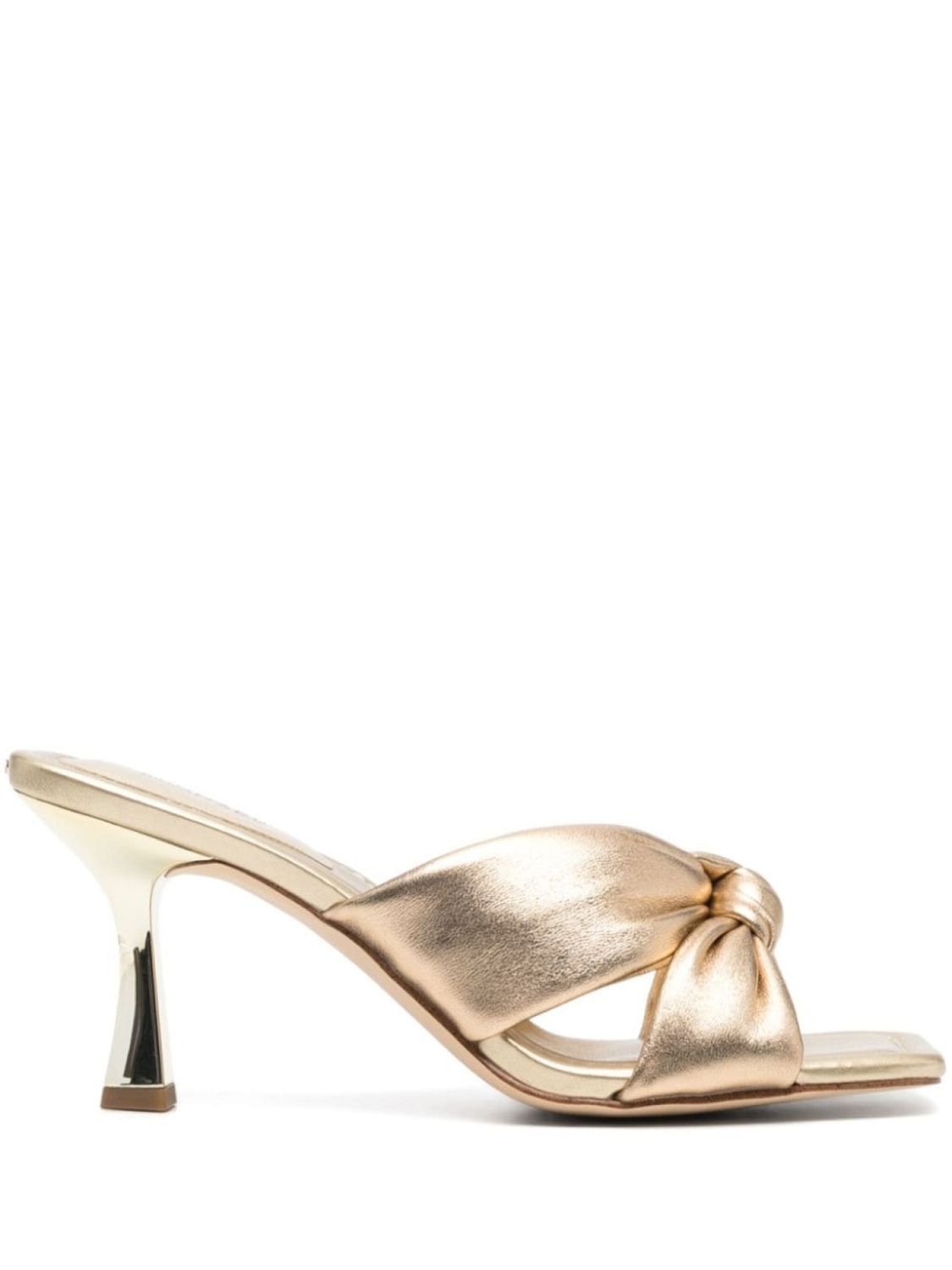 

Босоножки Elena 75 с эффектом металлик Michael Michael Kors, золотистый