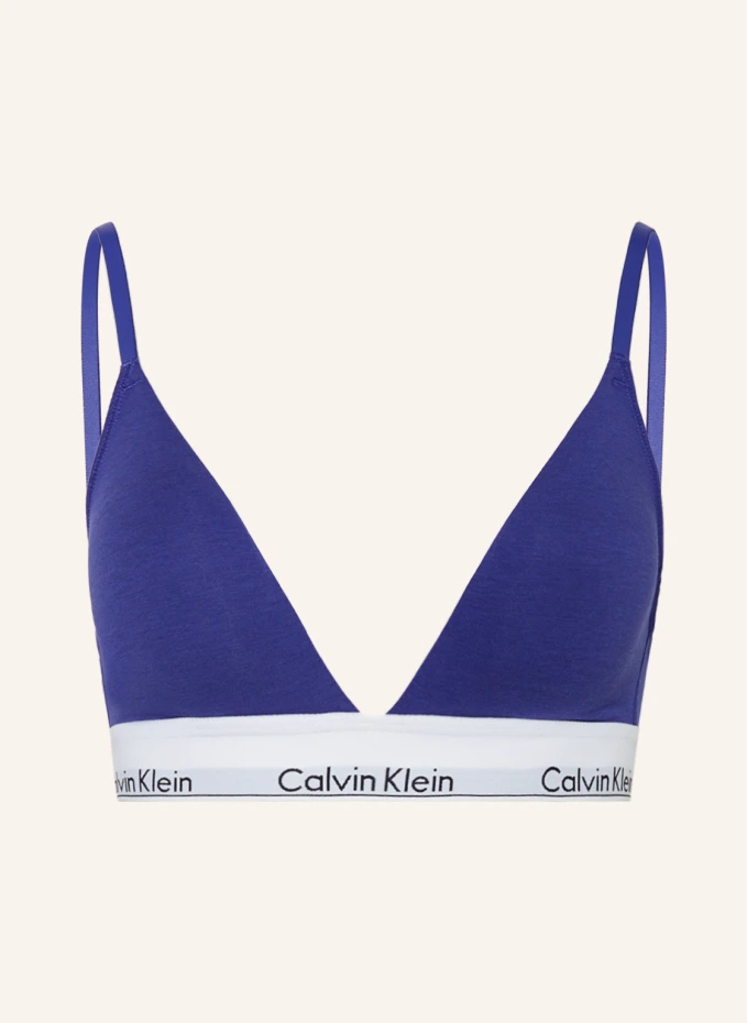 

Бюстгальтер с треугольными чашками modern cotton Calvin Klein, синий