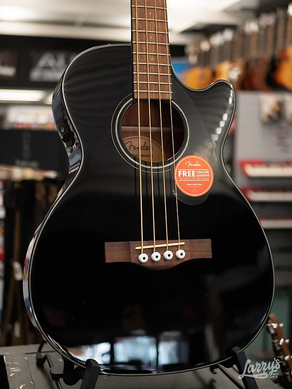 

Акустическая бас-гитара Fender CB-60SCE — черная Fender CB-60SCE Bass -