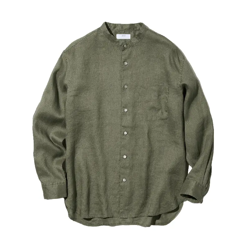 

Рубашка Uniqlo 100% Linen, оливковый