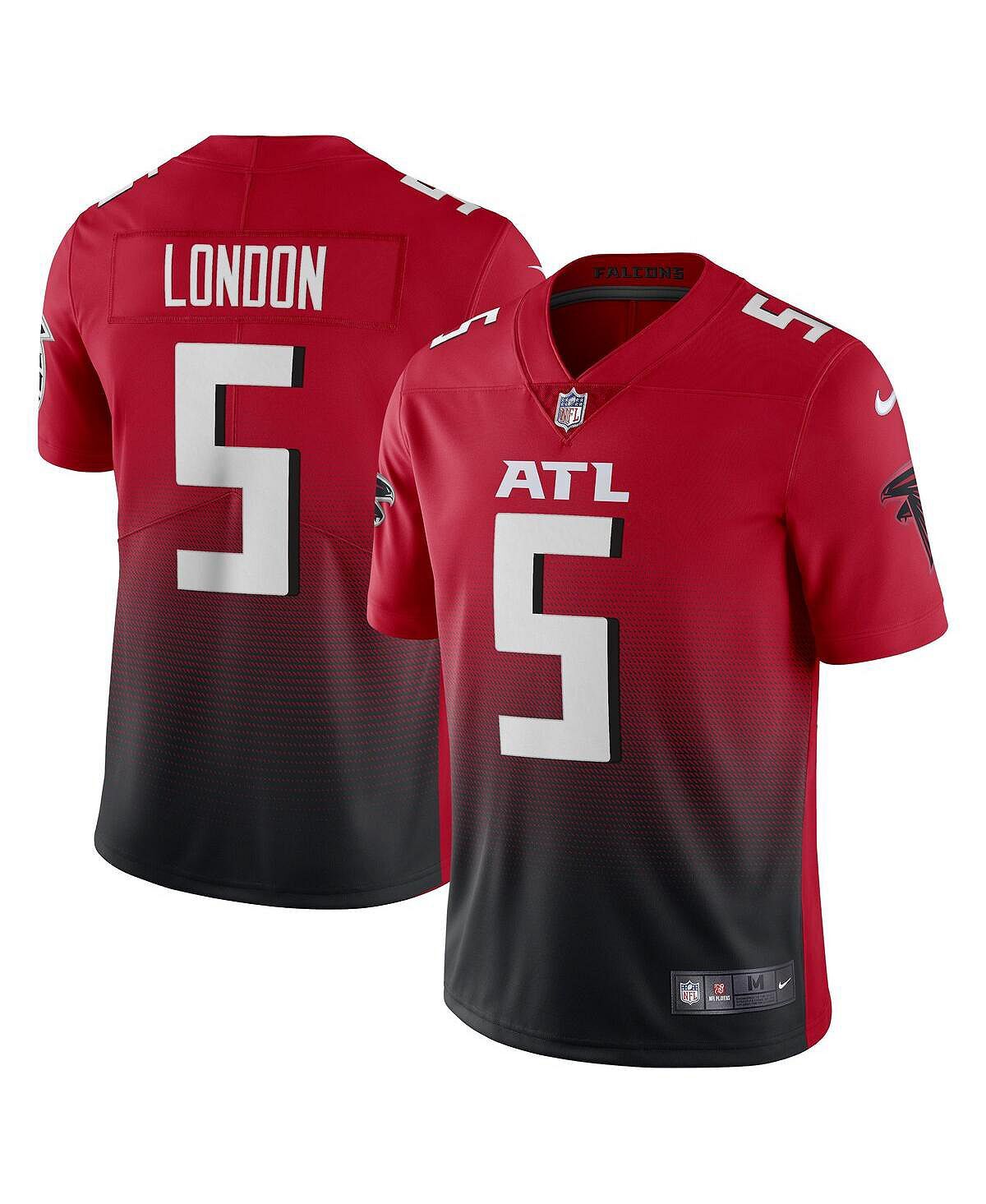 

Мужская футболка drake london red atlanta falcons vapor limited jersey Nike, красный