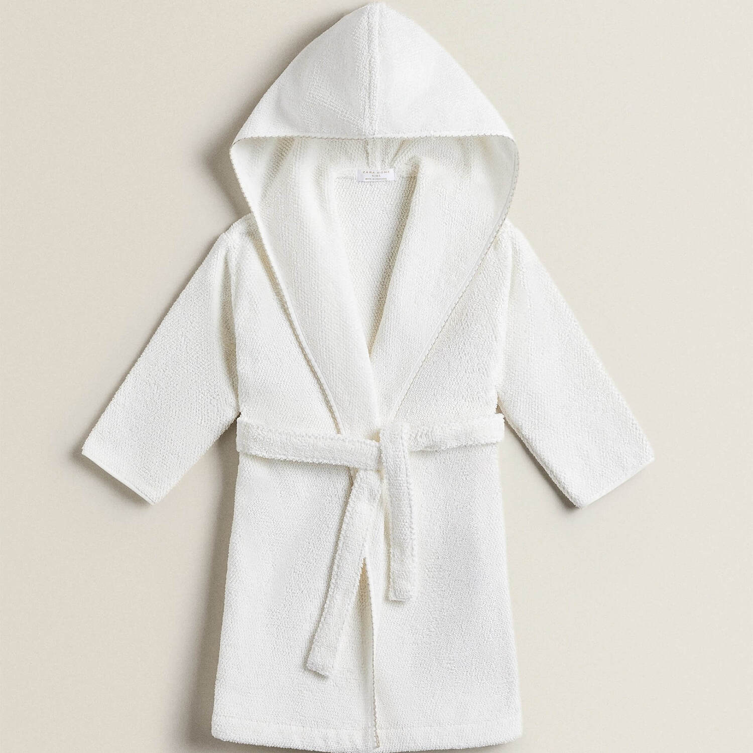 

Халат Zara Home Cotton With Trim Detail, белый