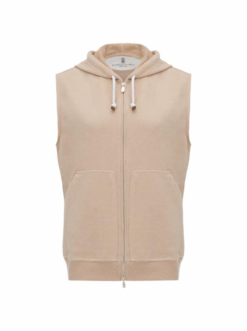 

Хлопковый жилет Brunello Cucinelli, Серый