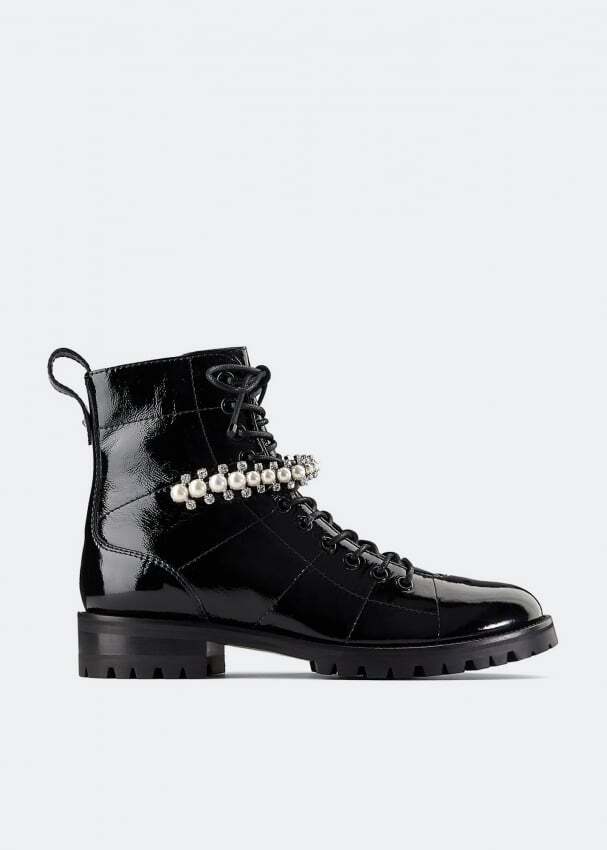 

Ботинки JIMMY CHOO Cruz flat boots, черный