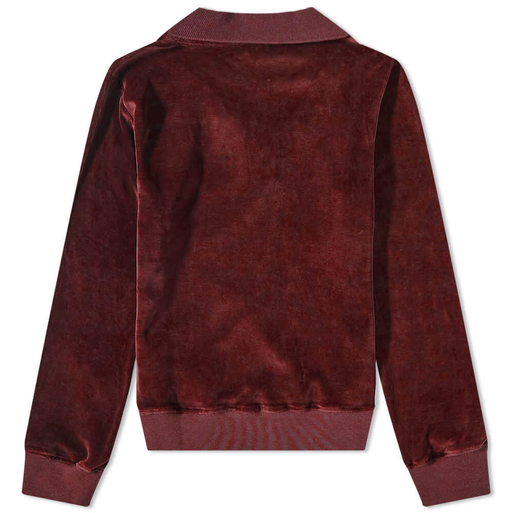 

Футболка Sporty & Rich Long Sleeve Amamda Velour Polo, Коричневый