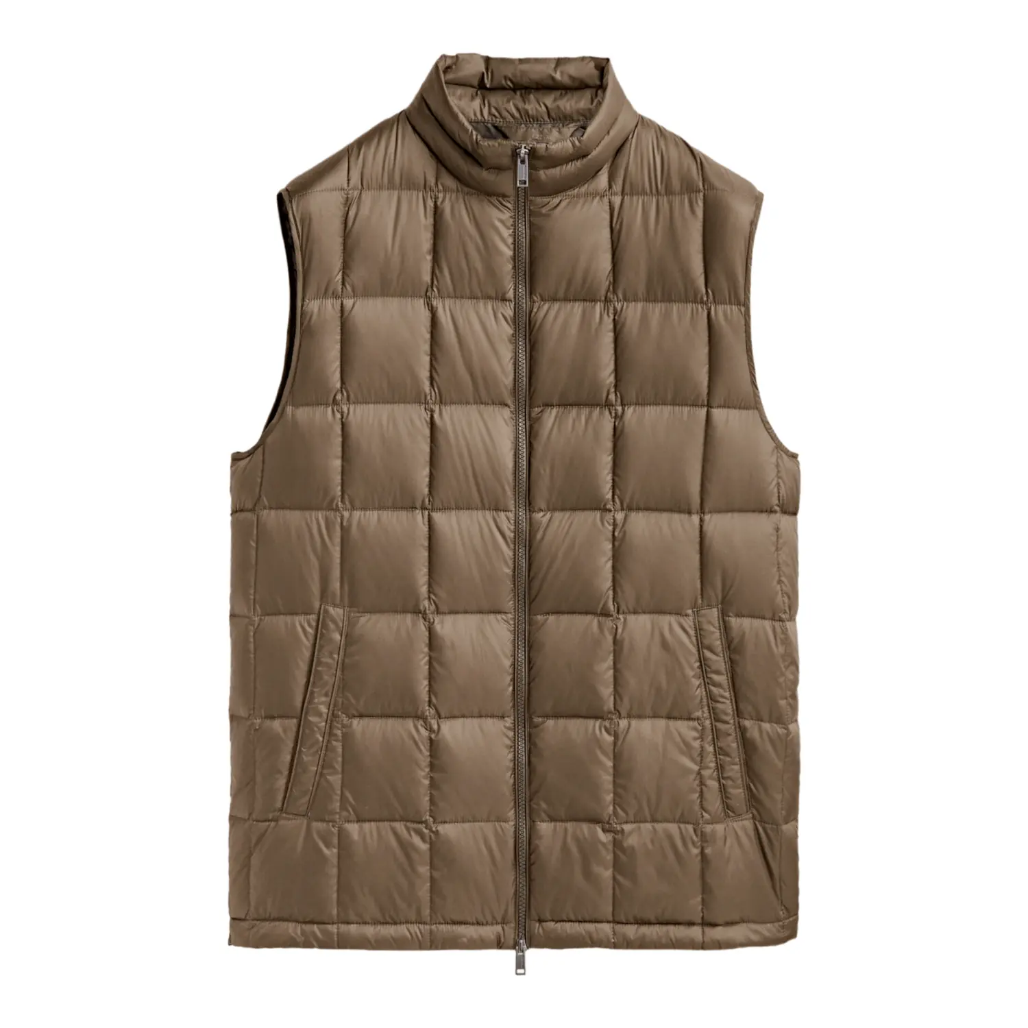 

Пуховый жилет Massimo Dutti Lightweight, коричневый
