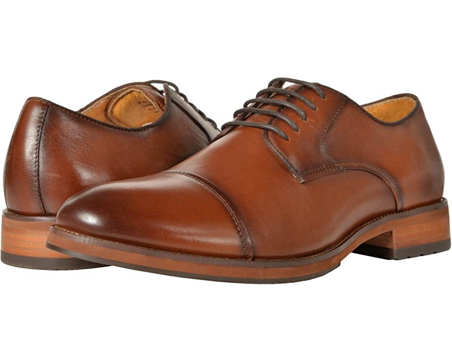 

Оксфорды Blaze Cap Toe Oxford Florsheim, коньяк гладкий