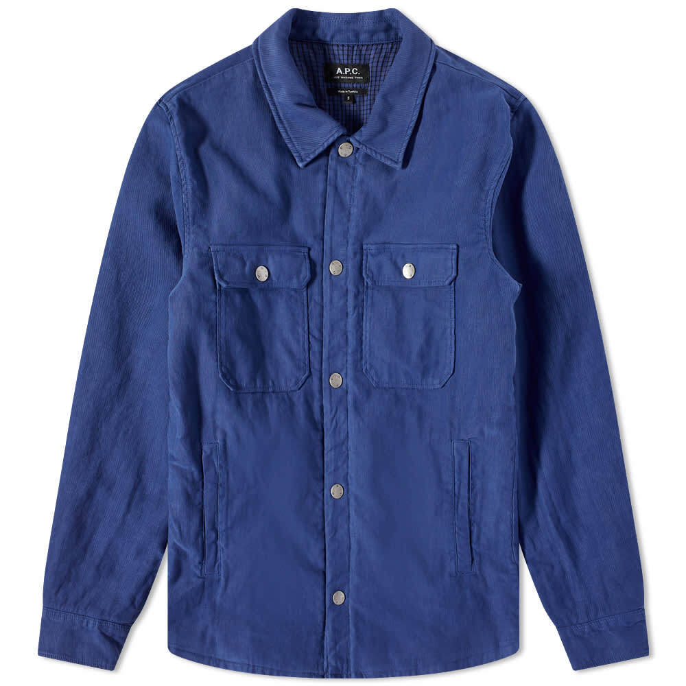 

Пиджак-рубашка Alex Overdyed A.P.C., Синий