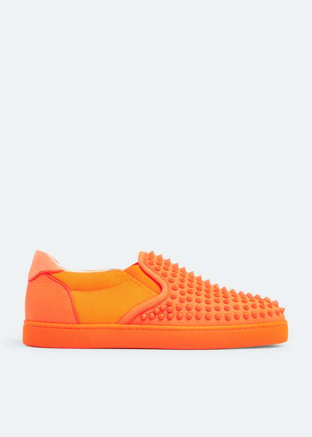 

Кроссовки CHRISTIAN LOUBOUTIN Sailor Boat Spikes sneakers, оранжевый