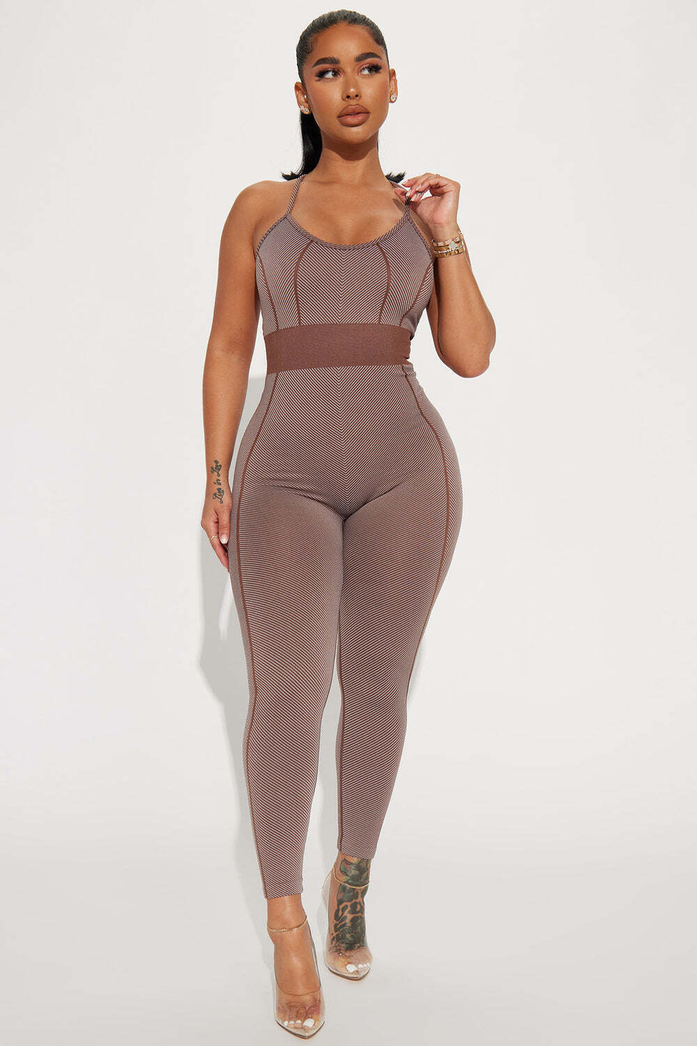 

Комбинезон Fashion Nova 3633, коричневый