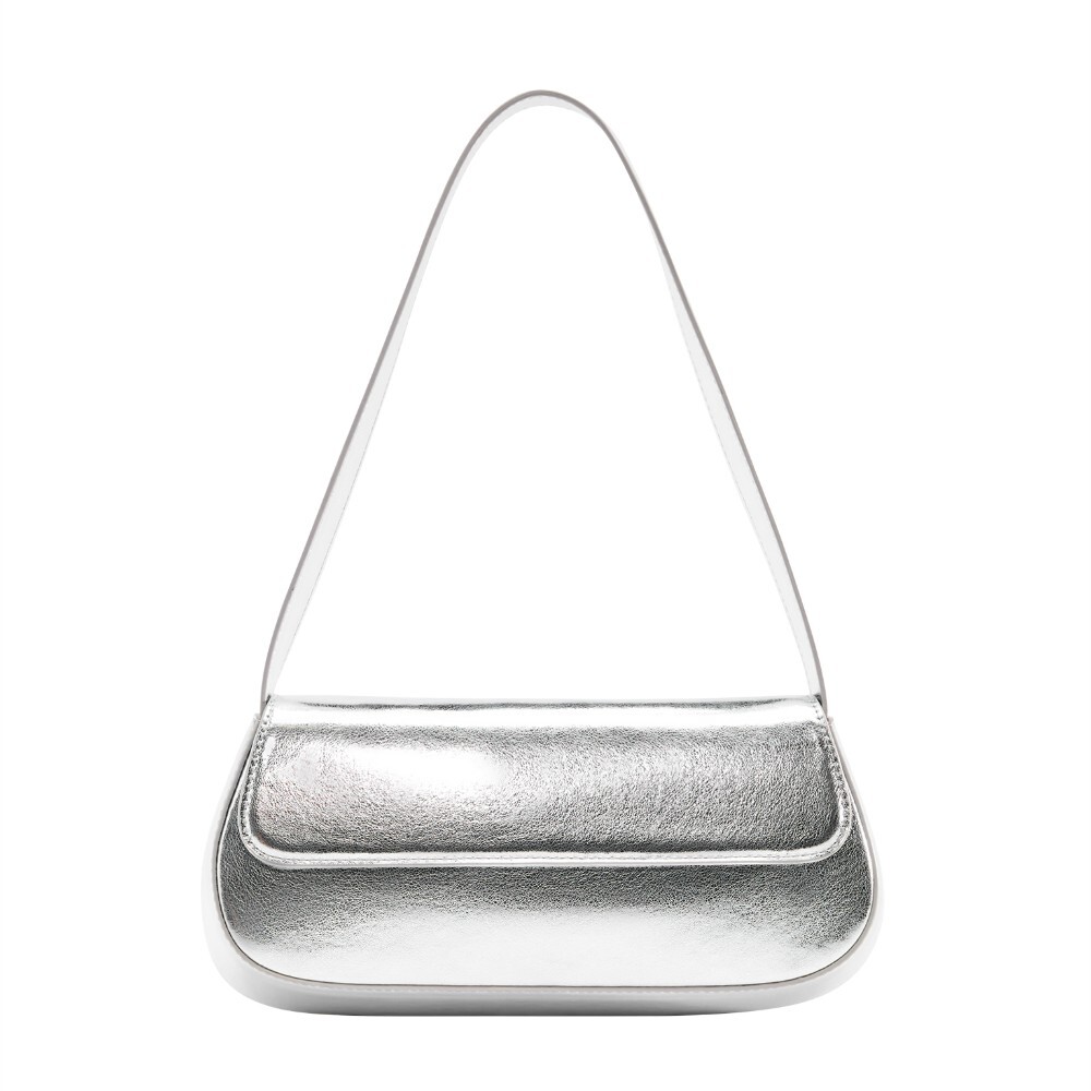 

Сумка Pull&Bear Shoulder With Flap, серебристый