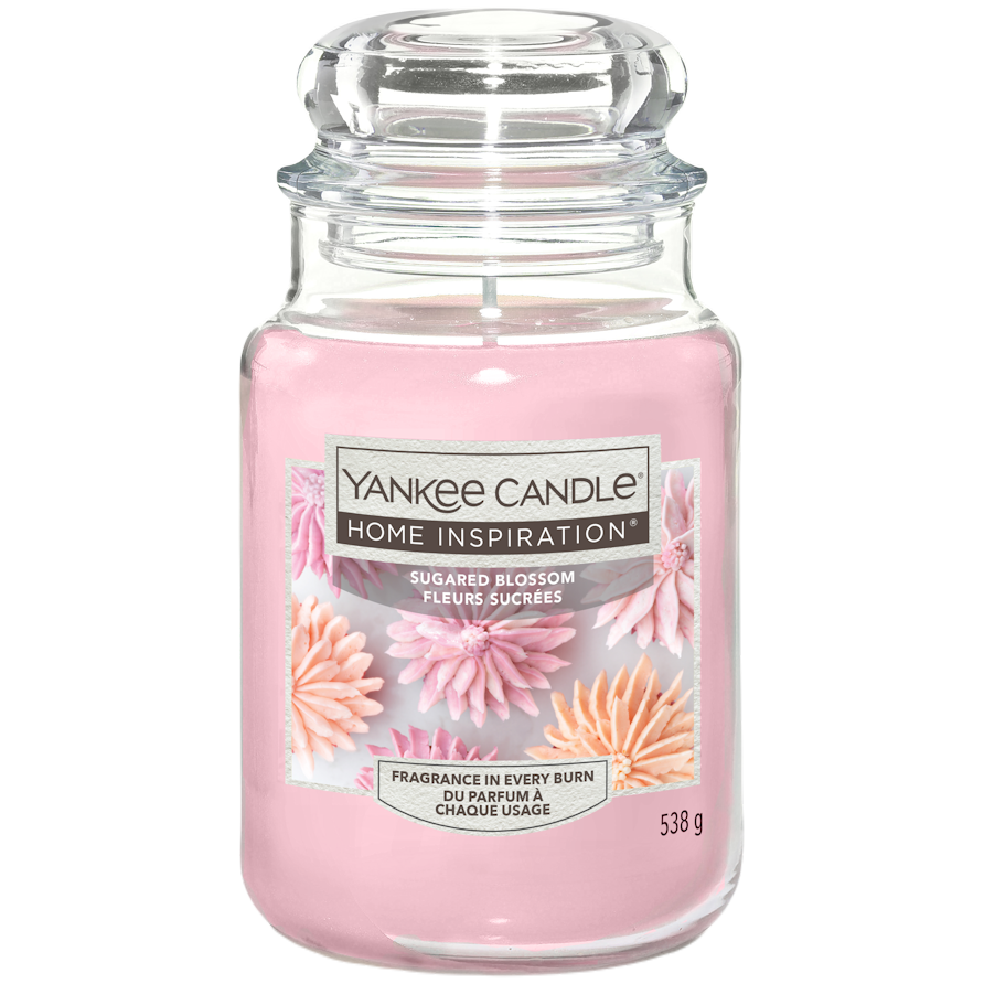 Yankee Candle Home Inspiration Sugar Blossom большая ароматическая свеча, 538 г yankee candle home inspiration ароматическая свеча утреннее блаженство 538 г