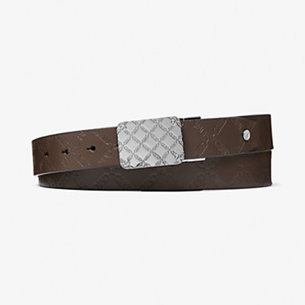

Ремень Michael Kors Reversible Empire Logo Embossed Leather, коричневый