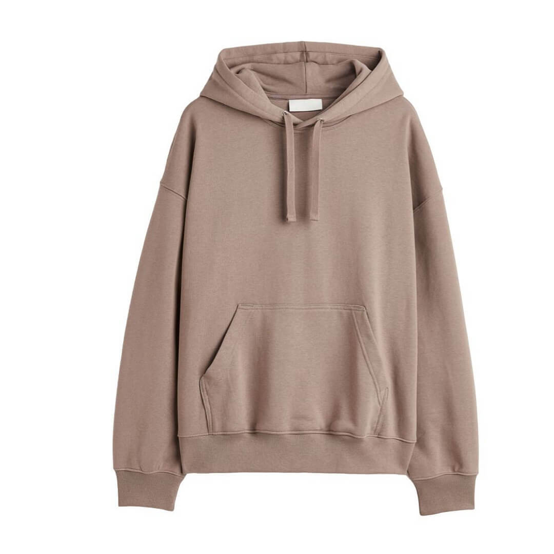 

Толстовка H&M Oversized Fit Cotton, бежевый