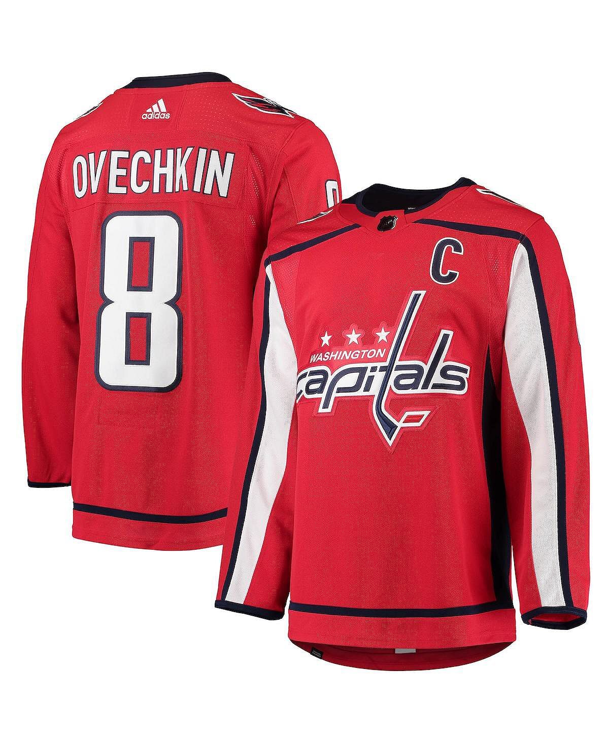 

Мужская футболка Adidas Alexander Ovechkin Washington Capitals Home, красный