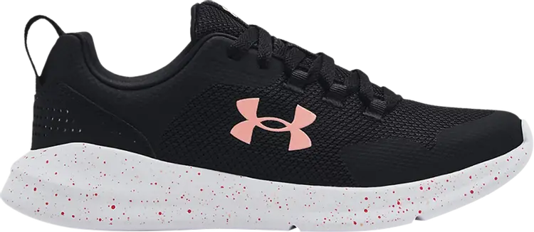 

Кроссовки Under Armour Wmns Essential Black Pink Speckle, черный
