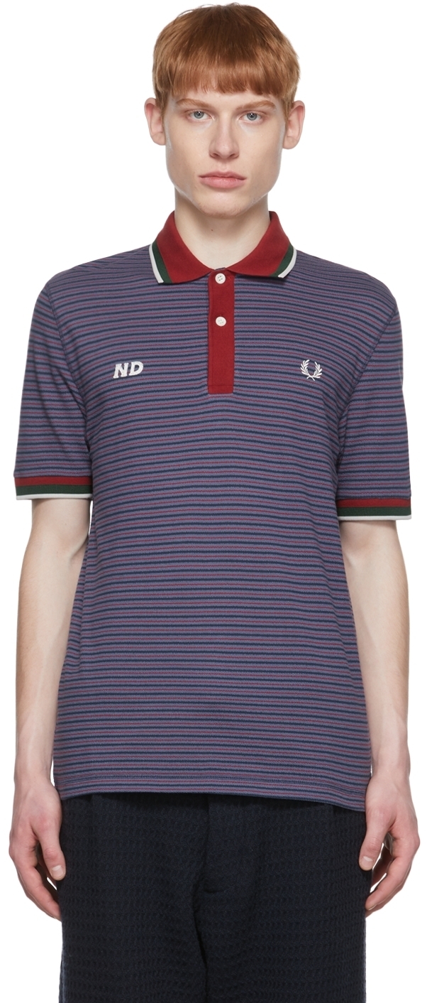 

Темно-синее хлопковое поло Fred Perry Edition Nicholas Daley