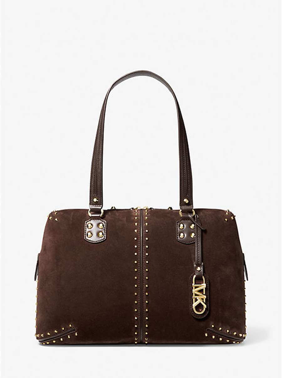 

Сумка Michael Michael Kors Astor Large Studded Leather, шоколадный