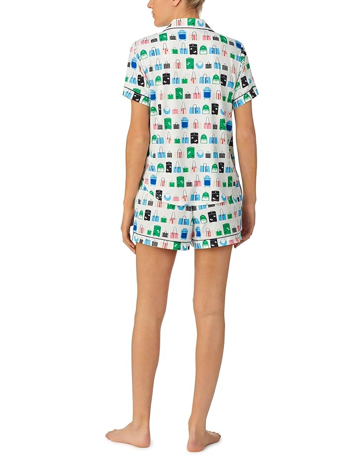 Пижамный комплект Kate Spade New York Short Sleeve Notch Boxer PJ Set, цвет Pack Your Bags цена и фото