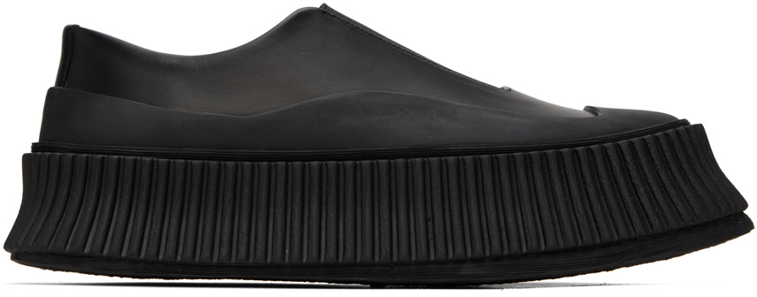 

Черные кроссовки на платформе без шнурков Jil Sander