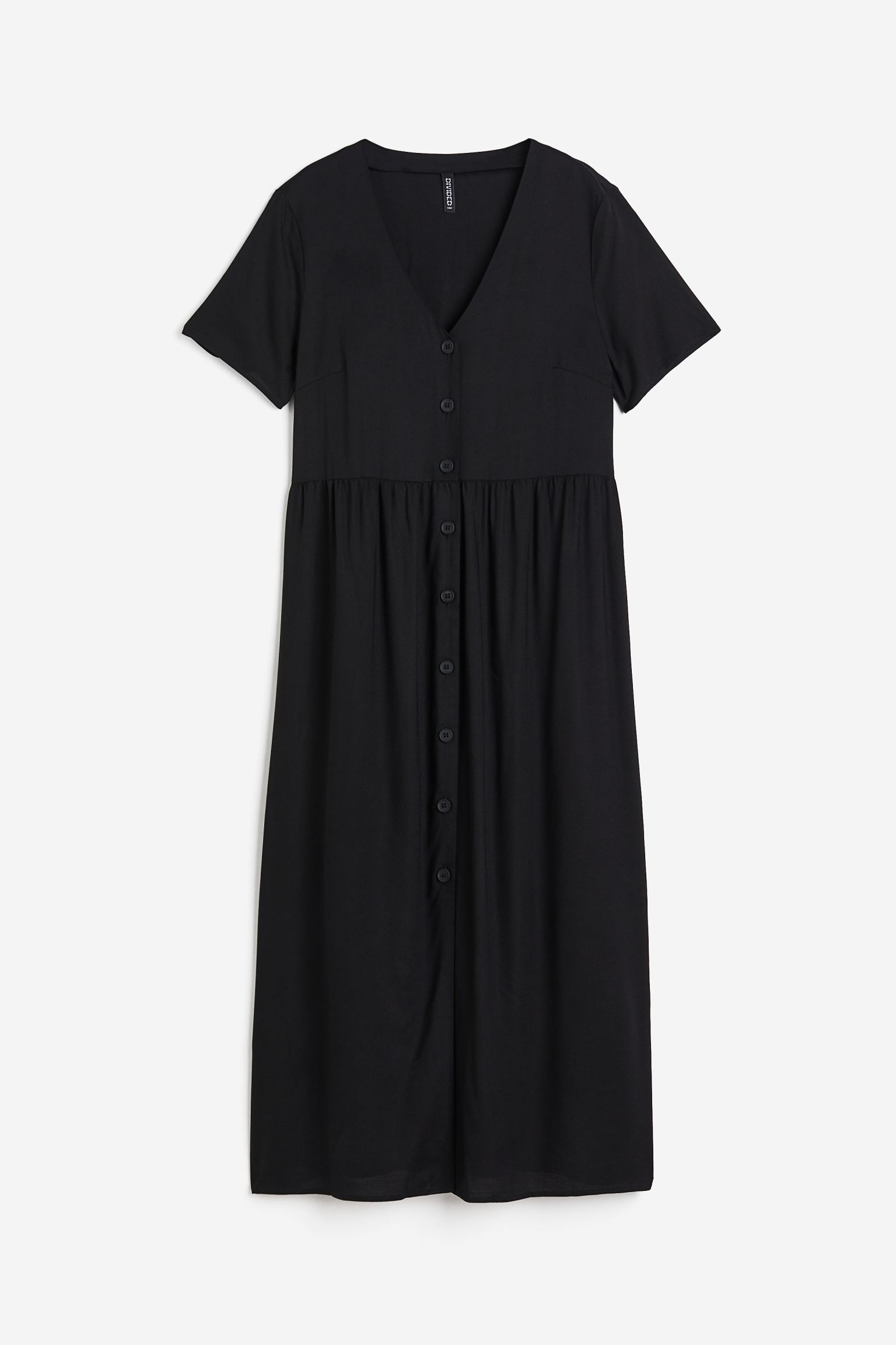 цена Платье H&M Button-front, черный