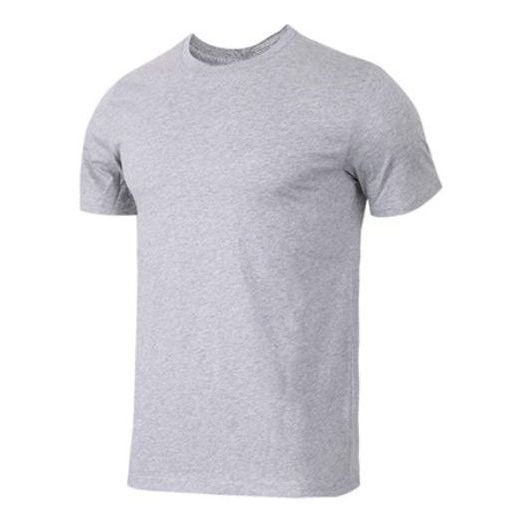 Футболка Men's Nike Solid Color Cotton Round Neck Short Sleeve Gray T-Shirt AJ1159-063, серый