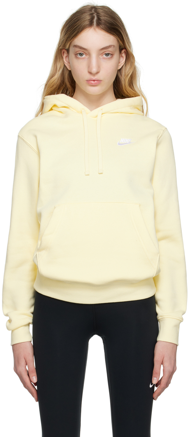 

Желтый худи с вышивкой Nike
