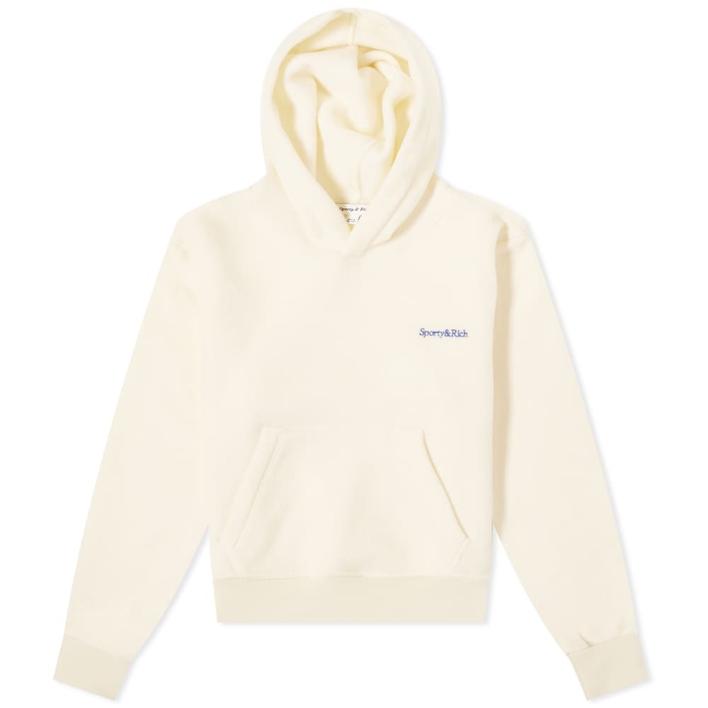 

Толстовка Sporty & Rich Serif Logo Polar Hoody, Белый