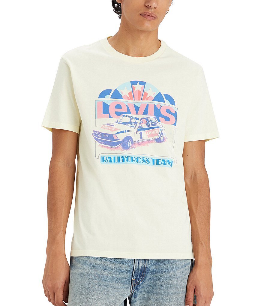 

Футболка Levi's Classic Fit с короткими рукавами и рисунком, желтый