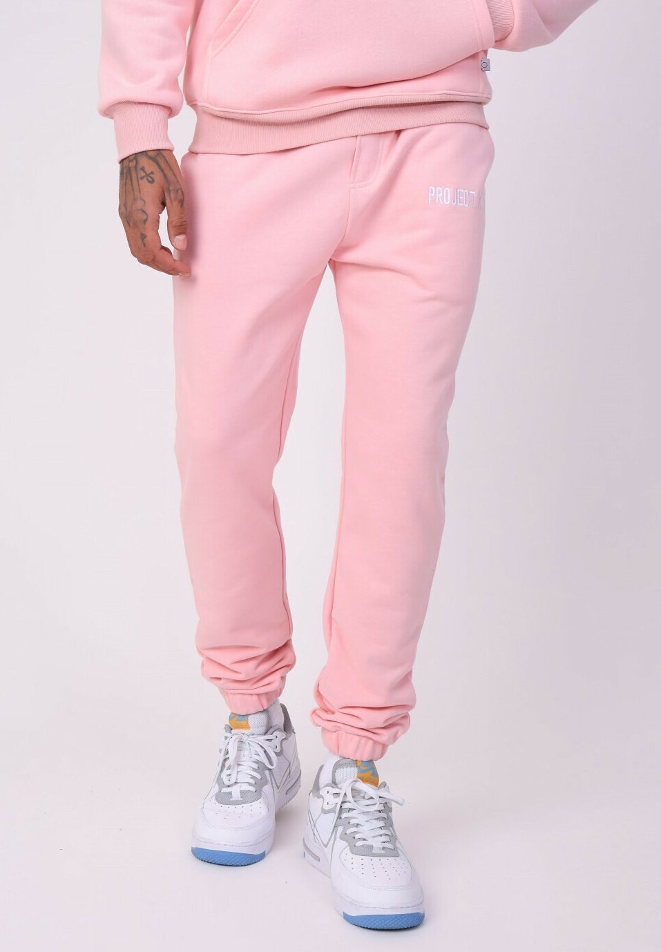 

Спортивные брюки Bas De Jogging Broderie Basic Logo Project X Paris, цвет rose