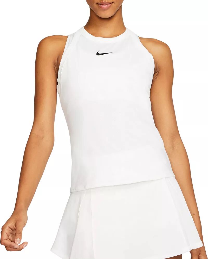 Женская теннисная майка Nike Court Dri-FIT, белый теннисная майка nike силуэт полуприлегающий размер m черный