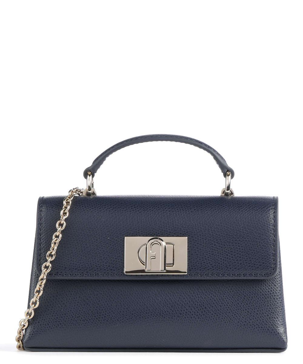 

Мини-сумка на плечо 1927 из зерненой кожи Furla, синий