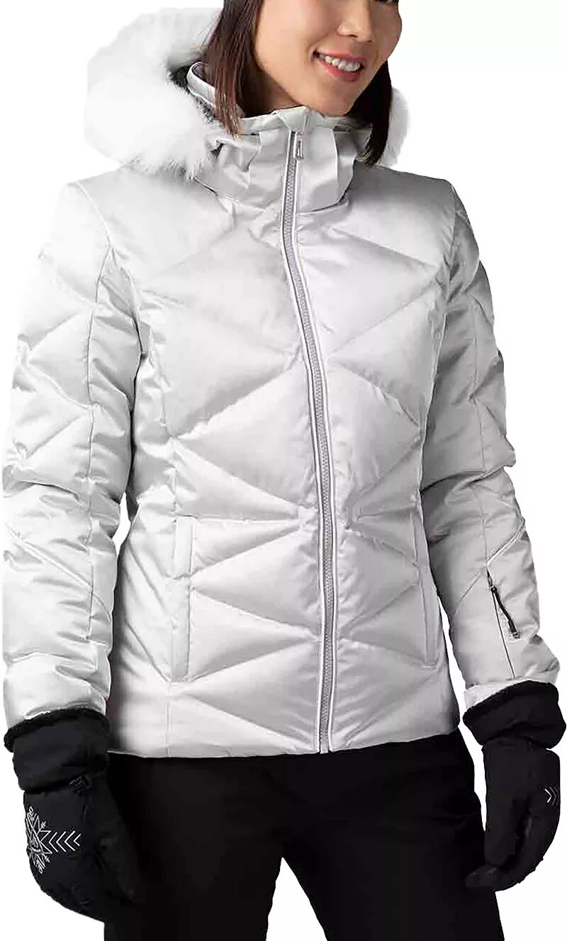 Женская лыжная куртка цвета металлик Rossignol Staci, серебряный