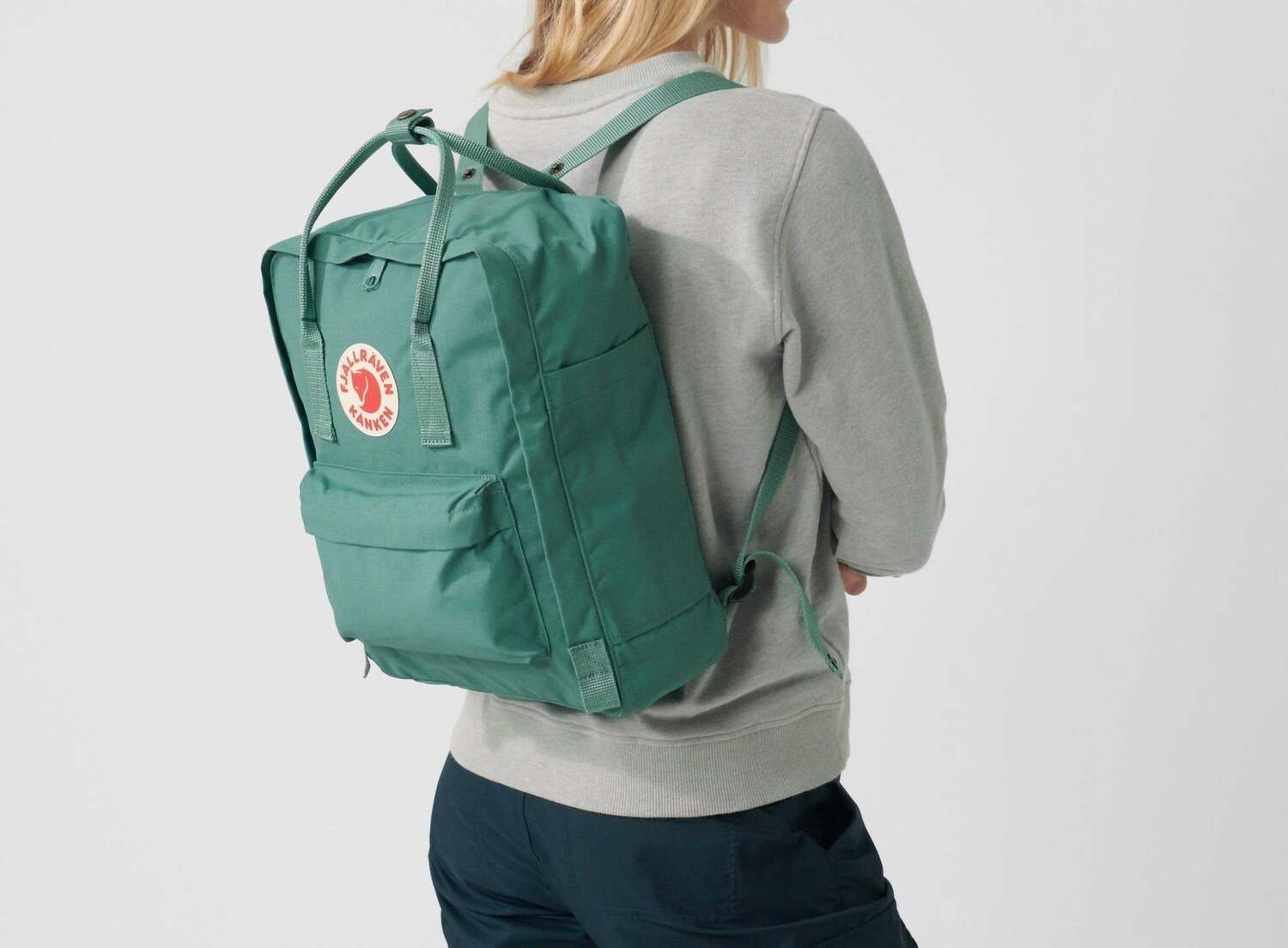 

Рюкзак унисекс Kanken с узором морозно-зеленого конфетти Fjallraven