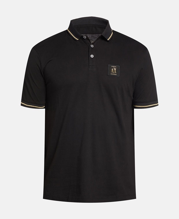 

Рубашка поло Armani Exchange, черный